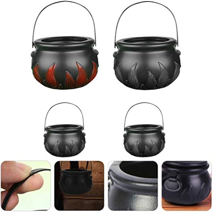 PACK OF 4 HALLOWEEN SWEET OR SOUR BUCKET HALLOWEEN PORTABLE CANDY BAG FOR HALLOWEEN PARTY SUPPLIES GIFTS - Image 5